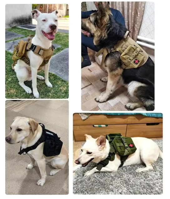Tactical Dog Harness Set for All Breeds