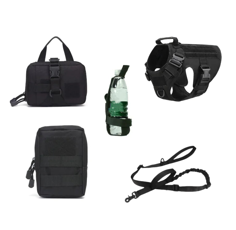 Tactical Dog Harness Set for All Breeds