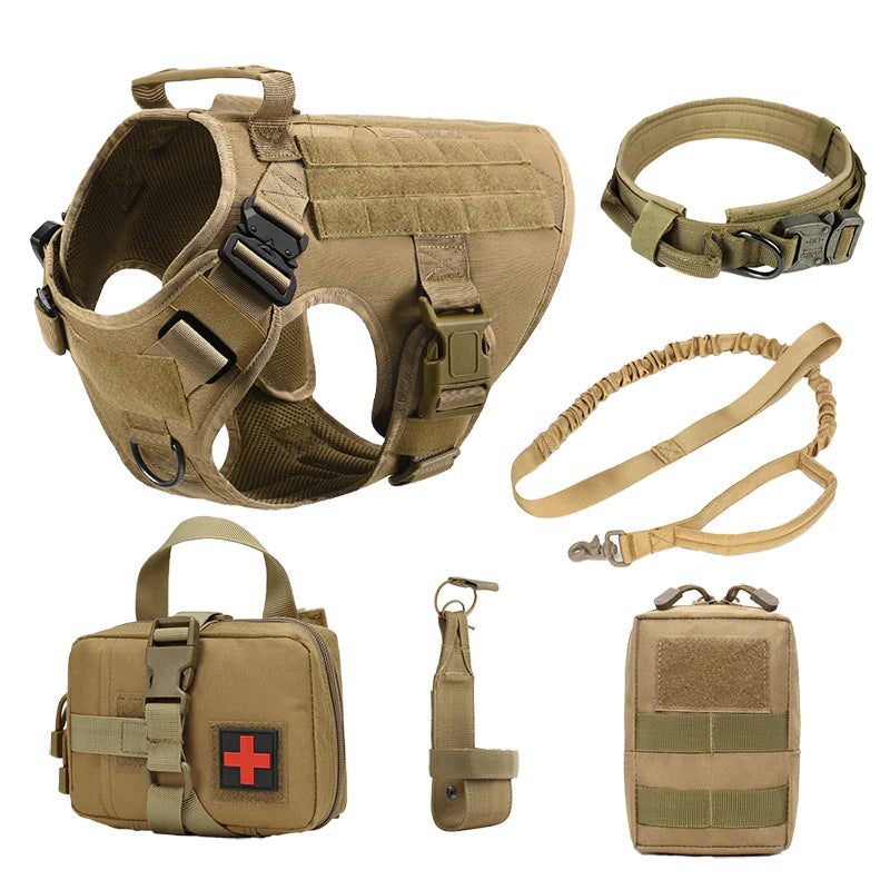 Tactical Dog Harness Set for All Breeds