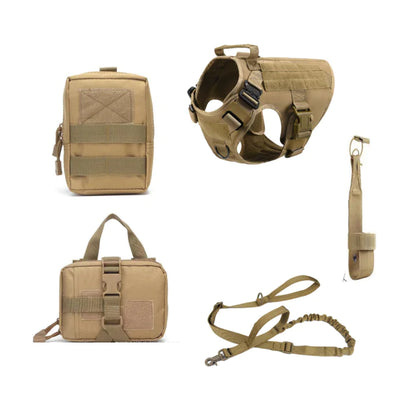 Tactical Dog Harness Set for All Breeds