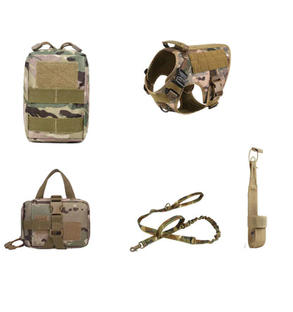 Tactical Dog Harness Set for All Breeds