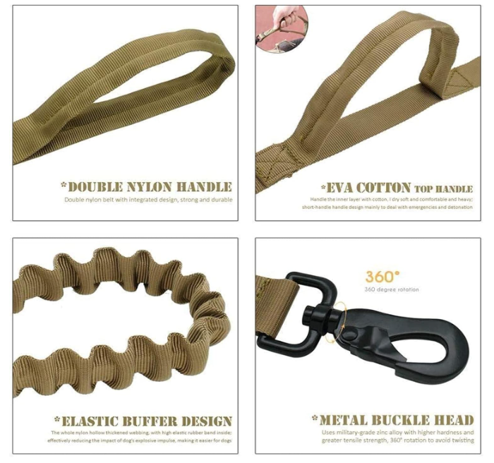 Tactical Dog Harness Set for All Breeds