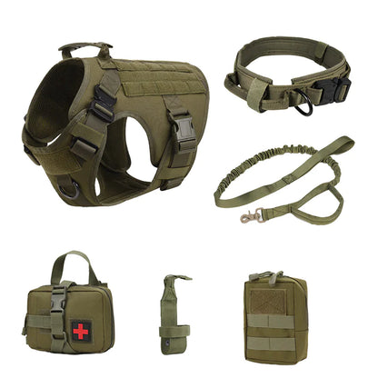 Tactical Dog Harness Set for All Breeds